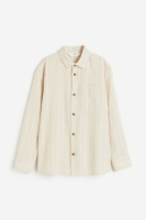 Linen-blend shirt