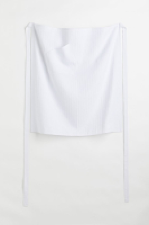Linen-blend apron