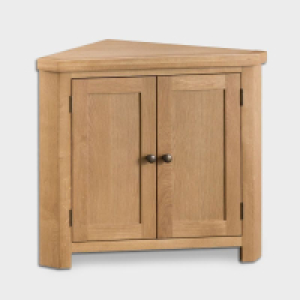 Cotswold Oak Cupboard Natural 2 Doors 1 Shelf