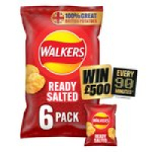 Walkers Ready Salted Multipack Crisps  £1.65