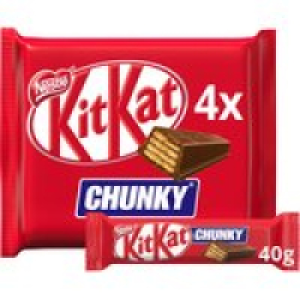 Kit Kat Chunky Milk Chocolate Bar Multipack 4 Pack £1.55