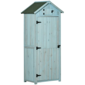 Outsunny Wooden Tool Storage Shed - Blue £128.99