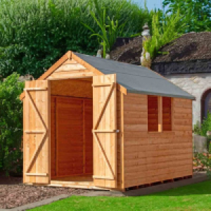 RobertDyas  Shire Overlap 8 x 6 Value Shed With Window and Double Door