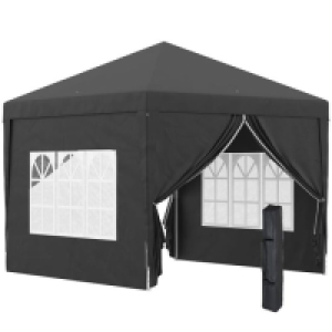 Outsunny 3 x 3 Meters Pop Up Water Resistant Gazebo - Black