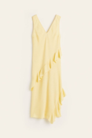 Flounce-trimmed dress