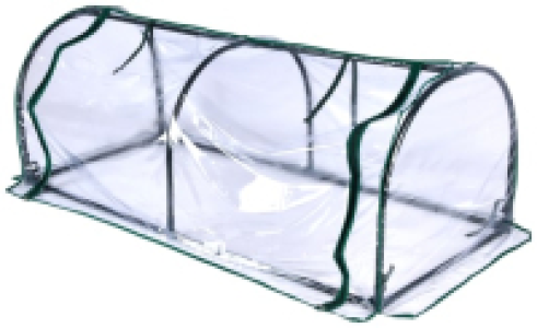 Wickes Green PVC Grow Tunnel - 130 x 60 x 50cm