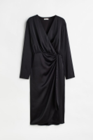 Satin wrap dress £18.00