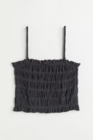 Smocked terry top