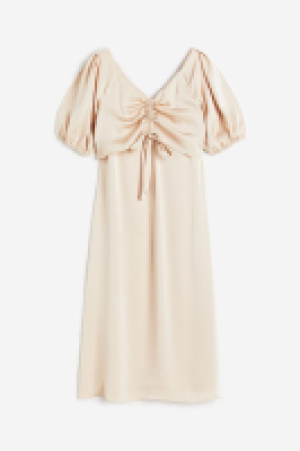 MAMA Drawstring-detail nursing dress