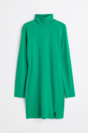 Polo-neck bodycon dress