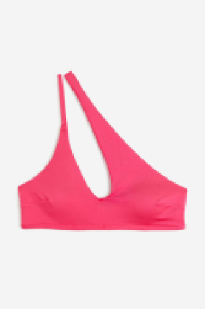 Asymmetrical padded bikini top