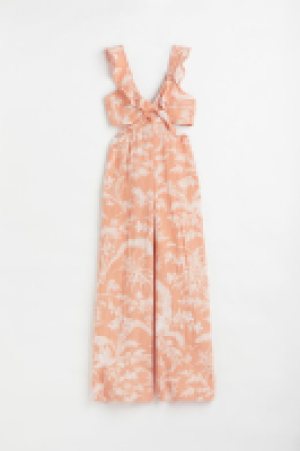 HM  Cut-out flounce-trimmed jumpsuit