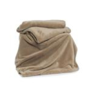 Ocado  Deyongs Snuggle Touch Fleece Pebble Throw