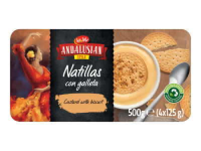 Natillas con Galleta Custard with Biscuit