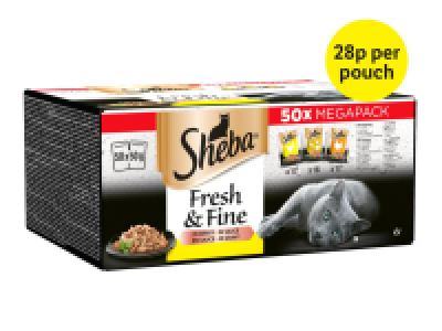 Sheba Fresh & Fine Poultry in Gravy Cat Food Pouches