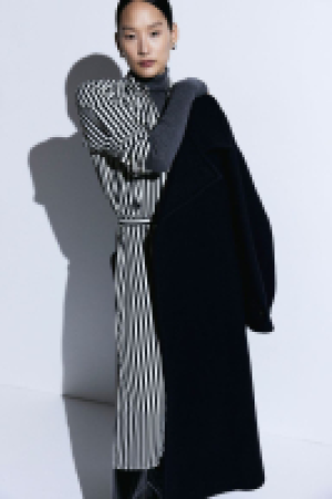 Tie-belt shirt dress
