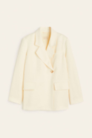 HM  Double-breasted linen-blend blazer