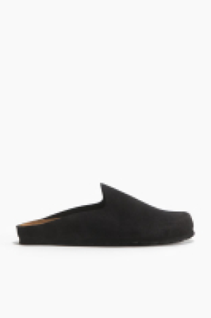 Suede mules