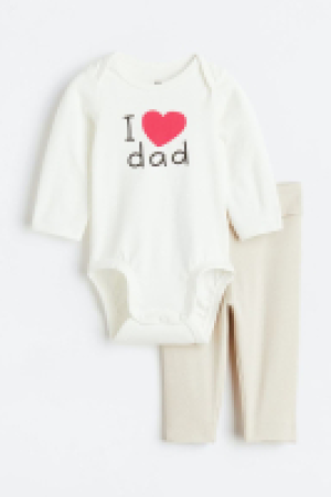 HM  2-piece cotton jersey set