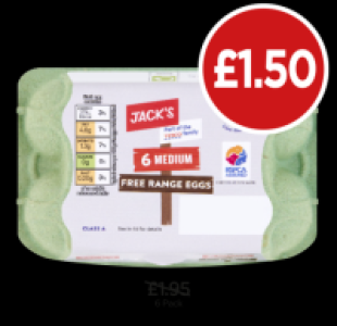 Budgens  Jacks Free Range Eggs
