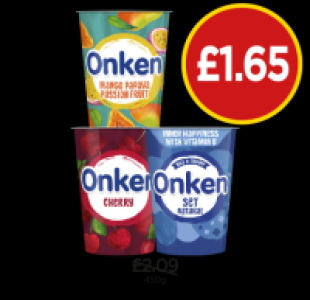 Onken Mango Papaya Passion fruit, Cherry, Set Natural