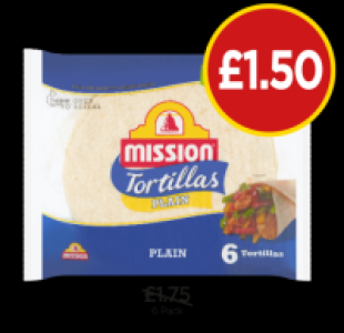 Mission Tortillas Plain £1.50