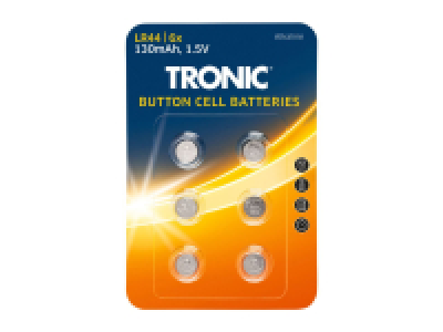 Tronic Button Cell Batteries - 6 Pack