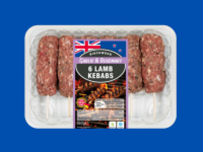 Birchwood 6 Garlic & Rosemary Lamb Kebabs