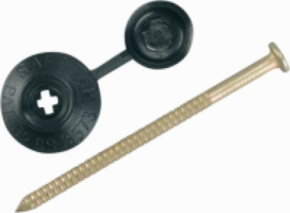 Wickes  Onduline Black Safe Top Nail - 70mm - Pack of 20