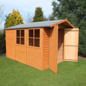 RobertDyas  Shire Overlap Shed with Double Doors - 10ft x 7ft
