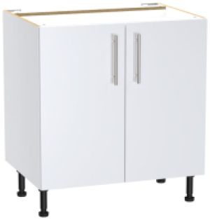 Wickes  Wickes Orlando White Gloss Slab Base Unit - 800mm