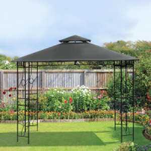 Merion Garden Gazebo by Croft with a 3 x 3M Charcoal Canopy £129.00