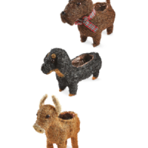Rattan Animal Planter