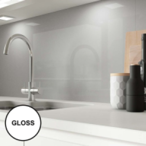 AluSplash Splashback Space Silver 900 x 800mm - Gloss
