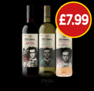 19 Crimes Red Wine, Sauv Block, Revolutionary Rosé £7.99