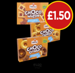 Budgens  St Michel Choc Waffle, Choco Donut, Filled