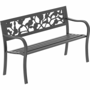 RobertDyas  Garden Vida Rose 3-seater Steel Garden Bench