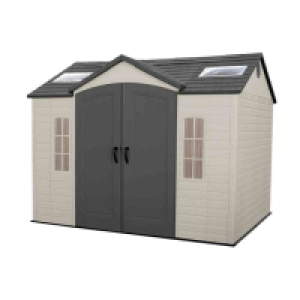 Lifetime 10 Ft. X 8 Ft. Outdoor Storage Shed - Brown/Beige £1,333.99