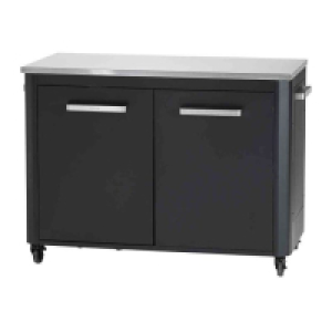RobertDyas  Kettler Cozze Outdoor Kitchen - 2 Door Black 120 x 60 x 90cm