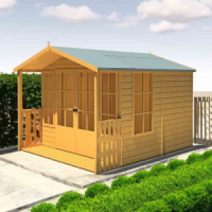 RobertDyas  Shire Delmora 8 ft x 10 ft Summerhouse With Veranda