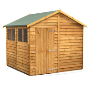RobertDyas  Power 8x8 Overlap Apex Shed