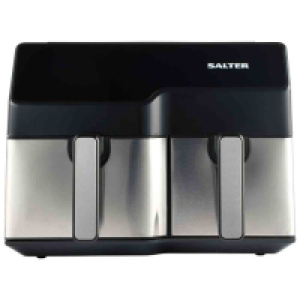 RobertDyas  Salter Dual Air Fryer 5.5L And 3.5L Draws