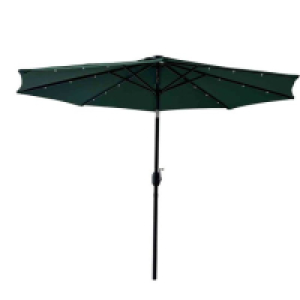 RobertDyas  Monaco 2.7M Led Garden Parasol Green With Cover