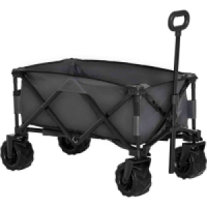 RobertDyas  Outsunny Outdoor Pull Along Folding Cargo Wagon - Dark Grey