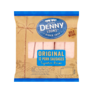 Denny 12 Pork Sausages £1.50