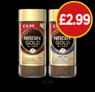 Budgens  Nescafe Gold Blend, Decaf