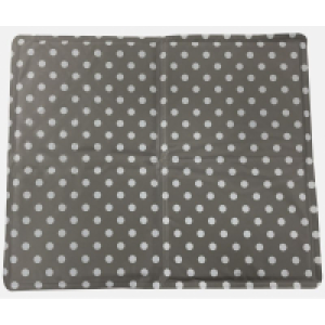 QDStores  Cooling Gel Pet Mat - Grey White Dots - Medium 76x61cm