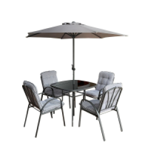 QDStores  Hartwell Grey 6 Piece Dining Set