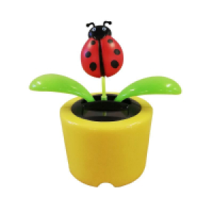QDStores  Ladybird Solar Powered Wobbler