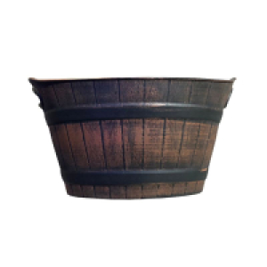 QDStores  Barrel Planter With Handles
